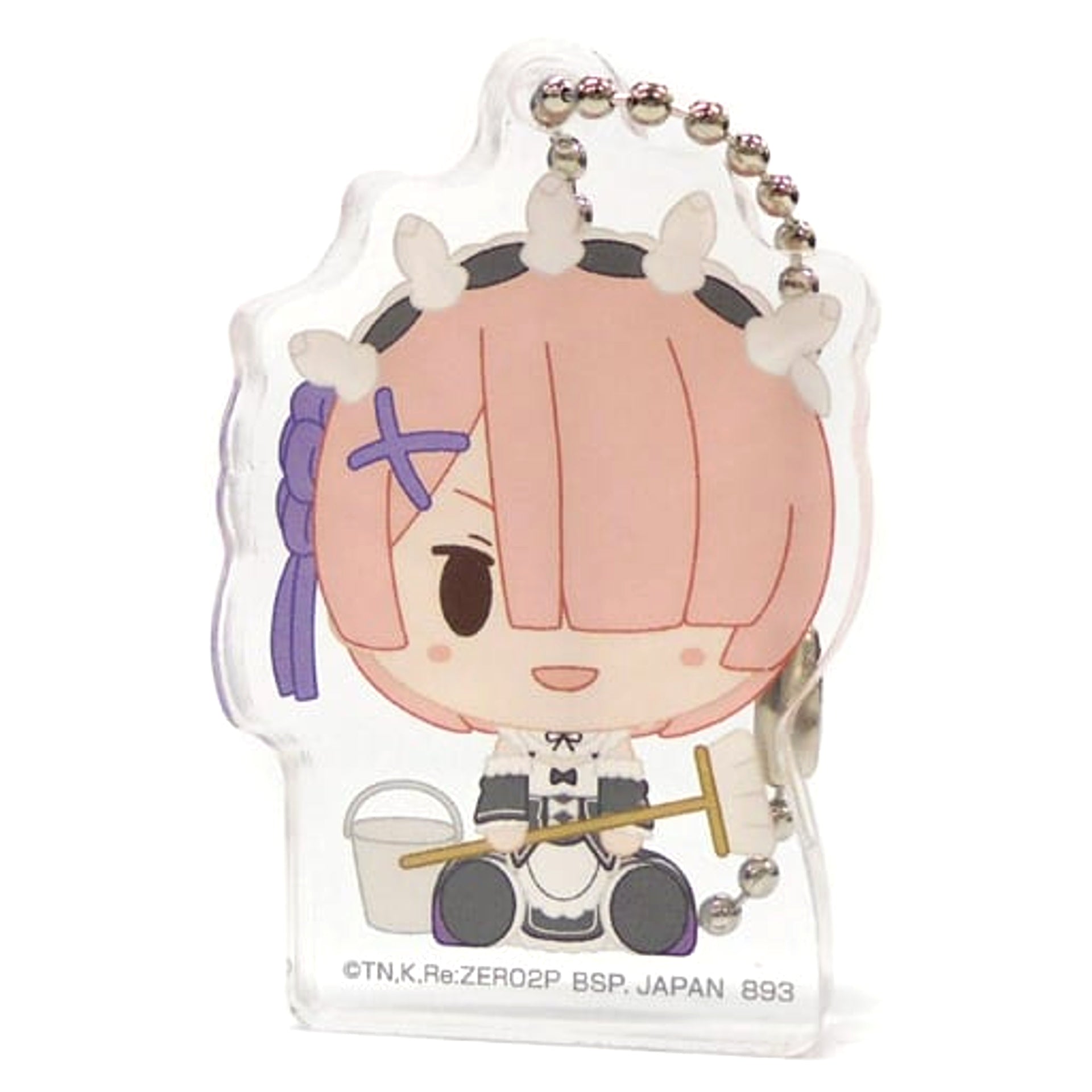 Re:ZERO -Starting Life in Another World- Ram Open Eyes Ichiban Kuji May the Spirit Bless You Chokonokko Acritz Key Ring Prize F Keychains [USED]