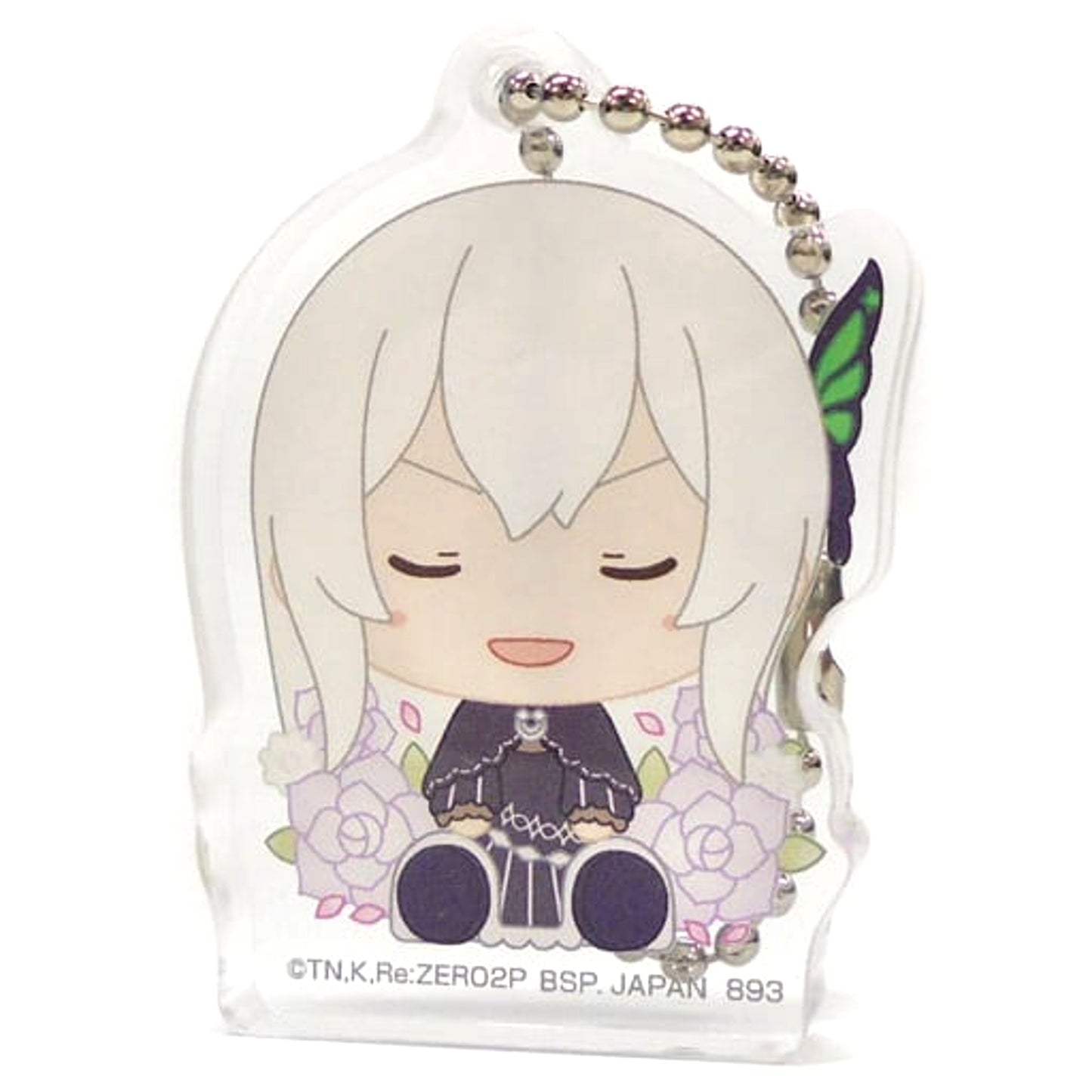 Re:ZERO -Starting Life in Another World- Echidna Eyes Closed Ichiban Kuji May the Spirit Bless You Chokonokko Acritz Key Ring Prize F Keychains [USED]