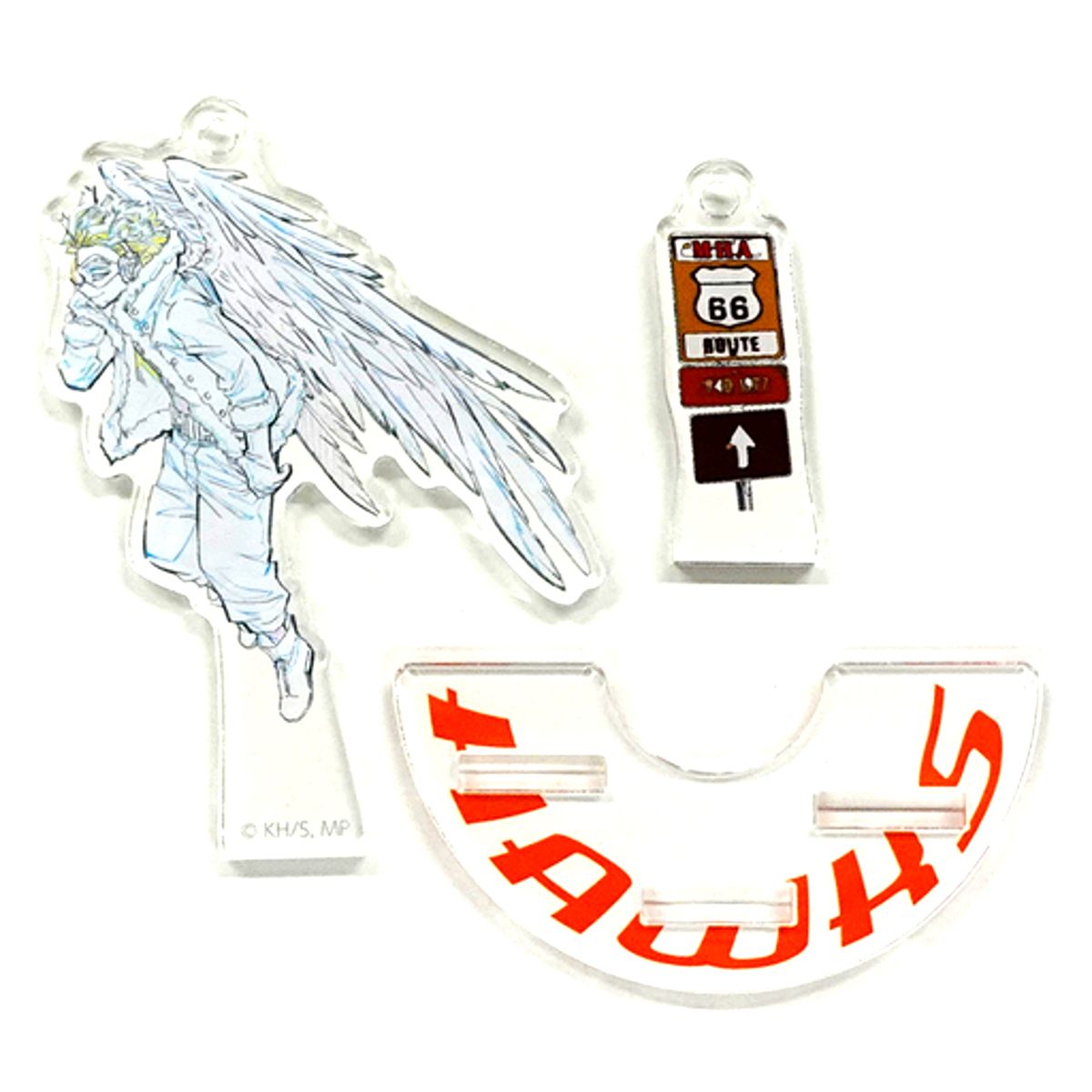 Hawks My Hero Academia: World Heroes' Mission Trading Mini Acrylic Stand Release Commemoration Fair in Tokyu Hands x Stationery Cafe [USED]