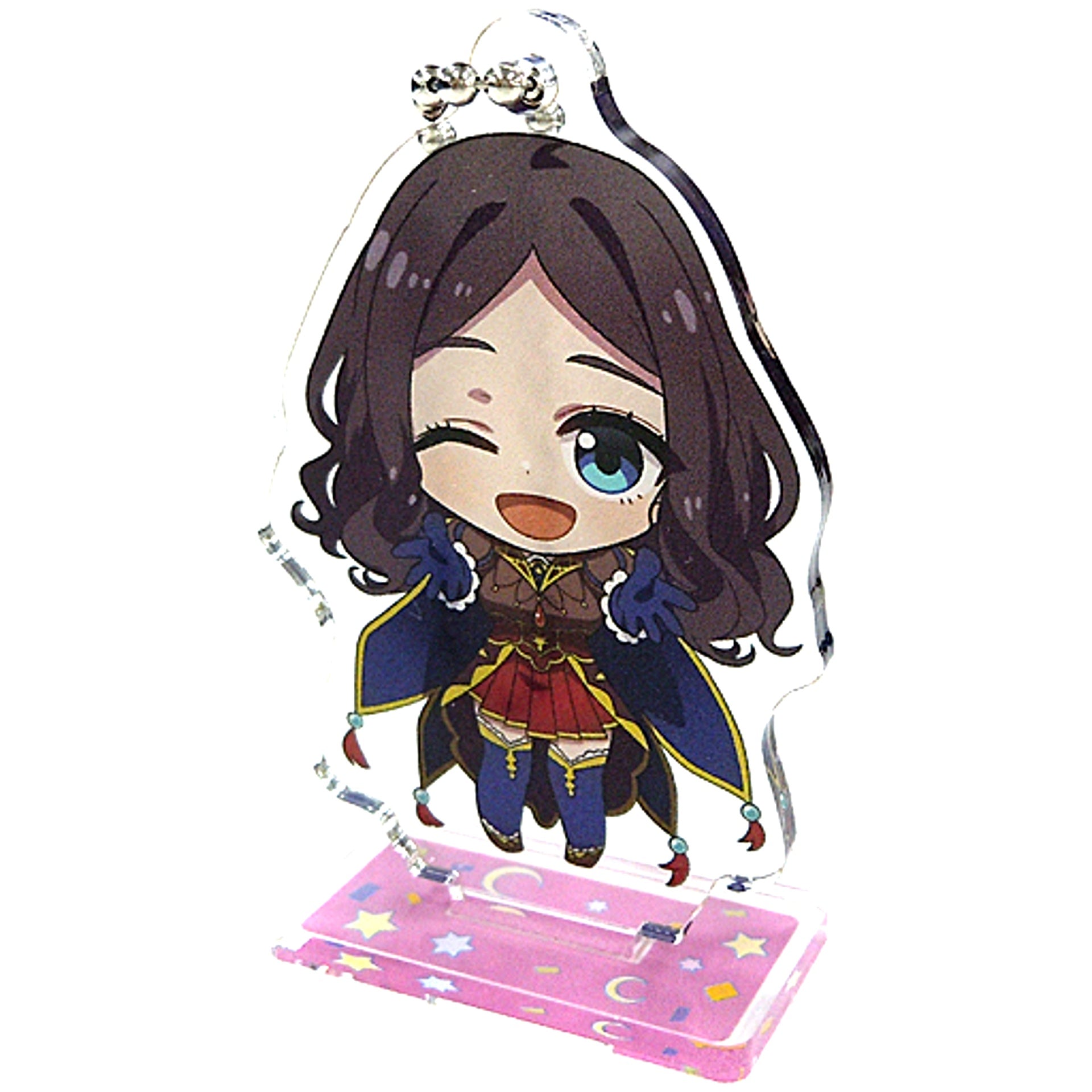 Leonardo da Vinci Fate/Grand Carnival Deformed Acrylic Keychain with Stand A SEGA Collabo Cafe [USED]
