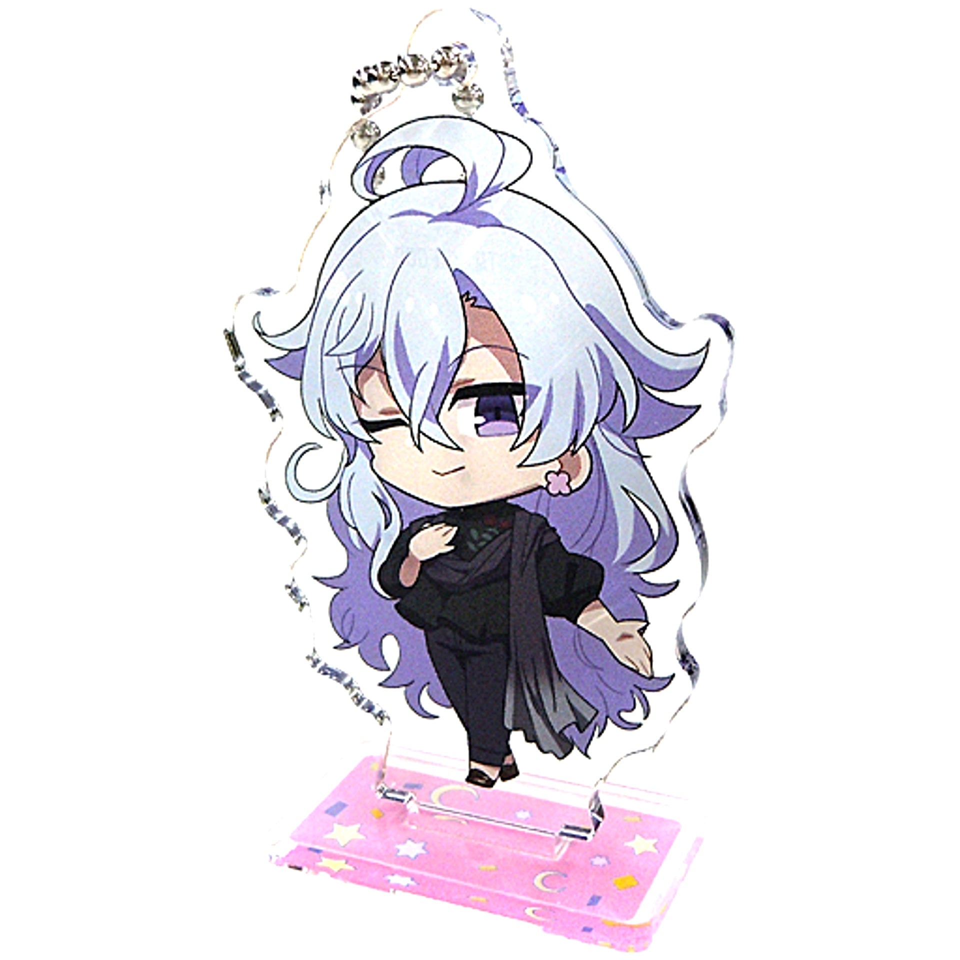 Merlin Sega Collaboration Cafe Fate/Grand Carnival Deformed Acrylic Keychain with Stand A [USED]
