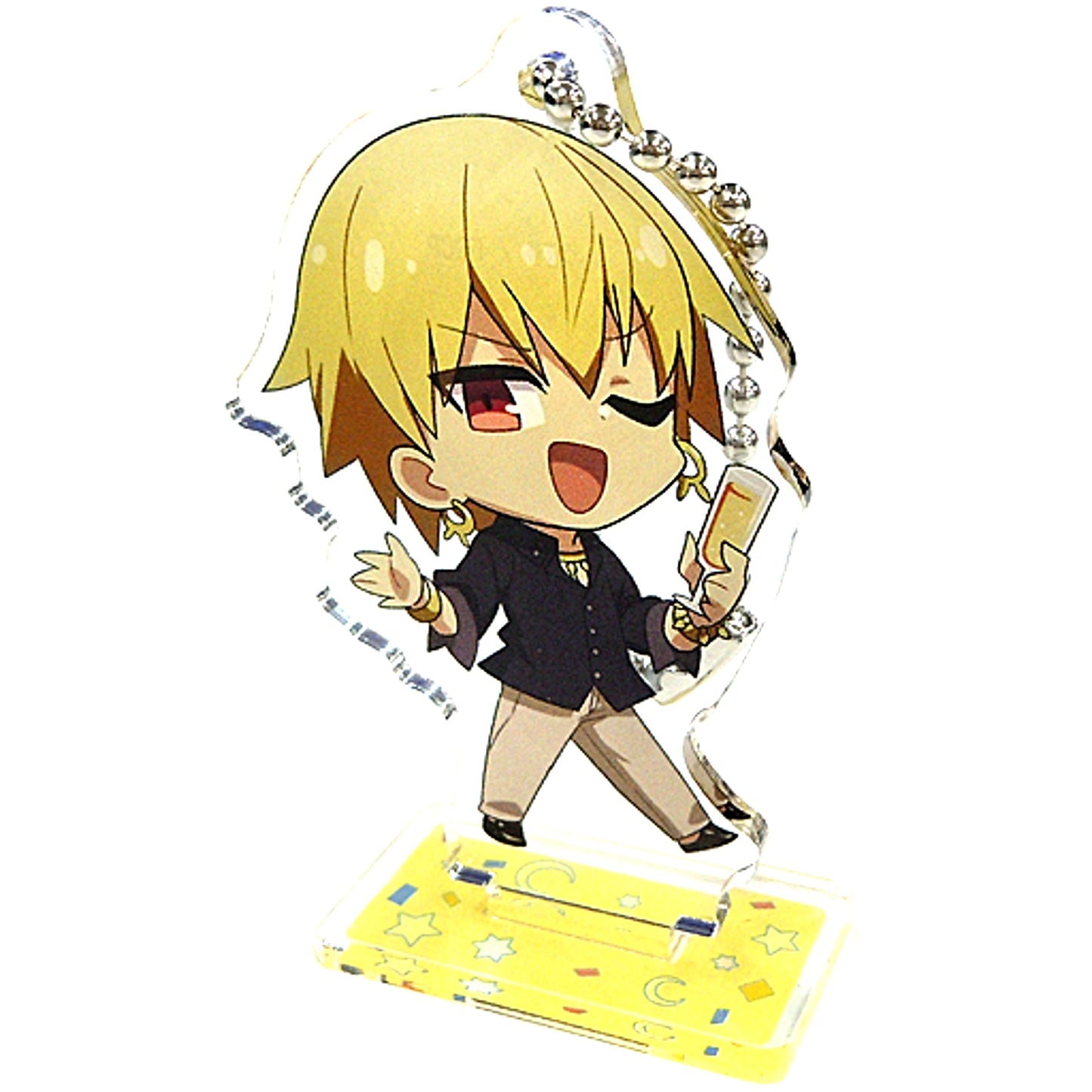 Gilgamesh Fate/Grand Carnival Deformed Acrylic Keychain with Stand A SEGA Collabo Cafe [USED]