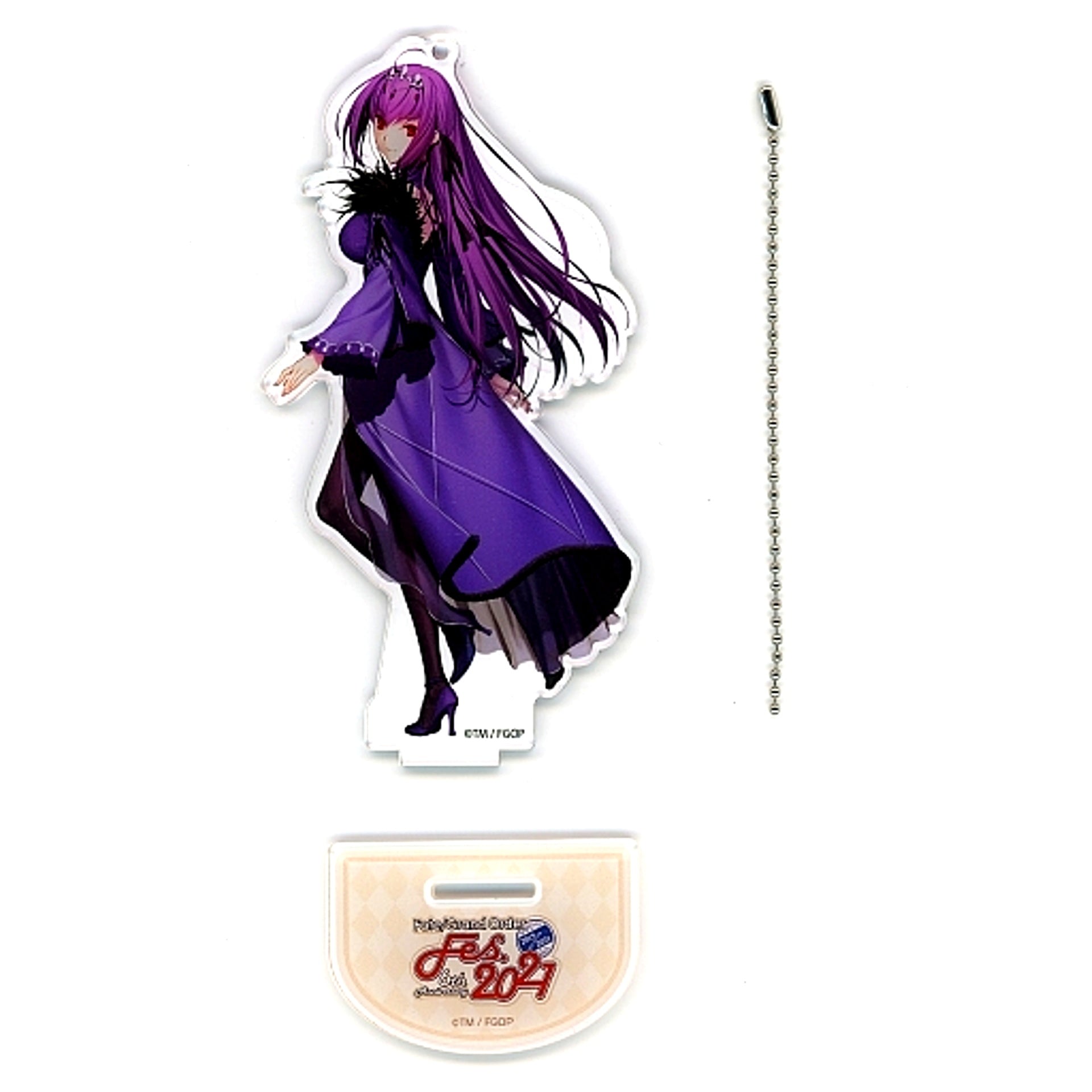Caster Scathach-Skadi Fate/Grand Order Drawn Illustration Acrylic Mascot D Fes. 2021 6th Anniv [USED]