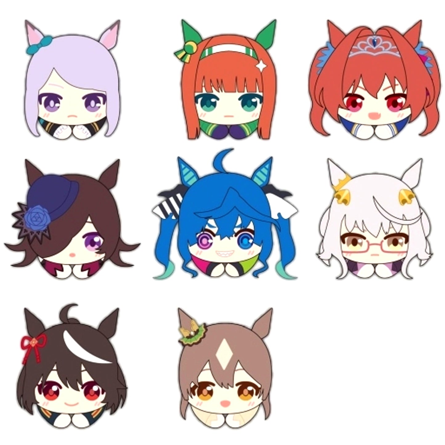 Set of 8 Uma Musume Pretty Derby Season 2 Hug Chara Collection 2 [USED]