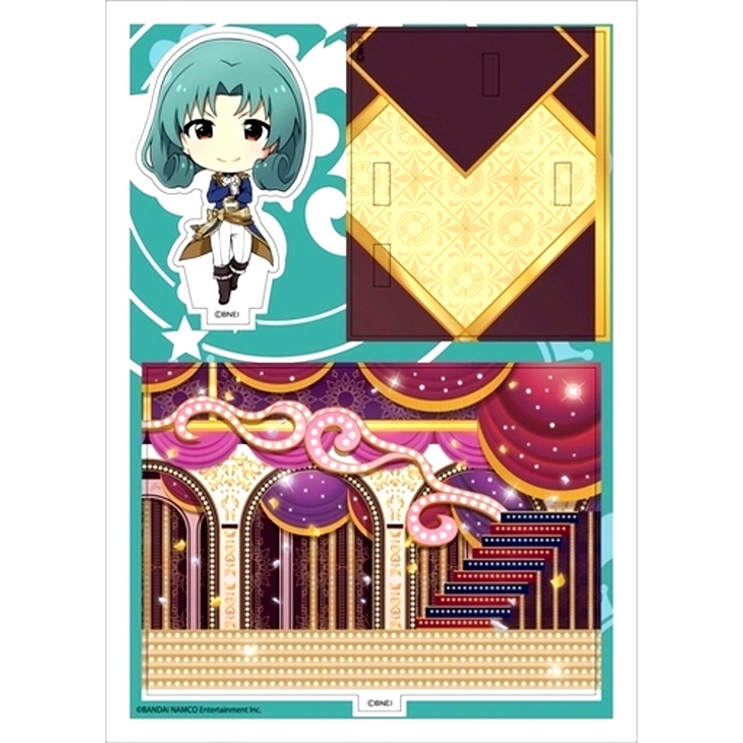 Matsuri Tokugawa THE IDOLM@STER MILLION LIVE! Acrylic Chara Plate Puchi U Opera Seria Kirameki-za [USED]