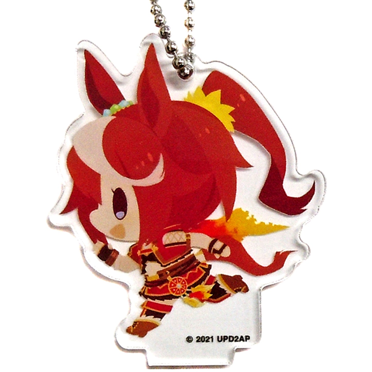 Tokai Teio Umamusume Pretty Derby Season 2 CharaDri!! Mini Character Acrylic Keychain A COLLABO CAFE HONPO [USED]