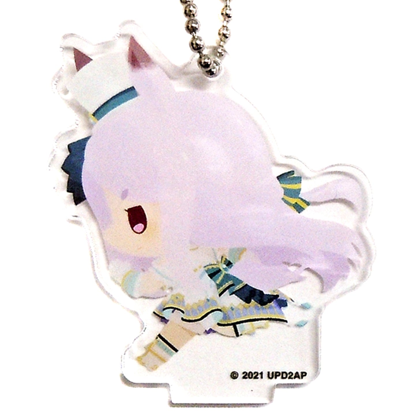 Mejiro McQueen Umamusume Pretty Derby Season 2 Mini Character Acrylic Keychain A CharaDri!! Collabo Cafe Honpo [USED]