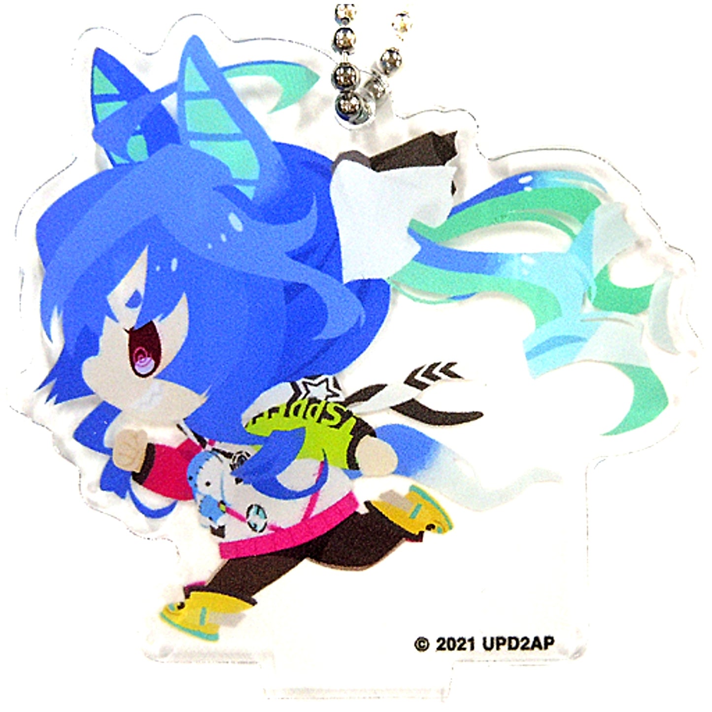 Twin Turbo Umamusume Pretty Derby Season 2 CharaDri!! Mini Character Acrylic Keychain A COLLABO CAFE HONPO [USED]