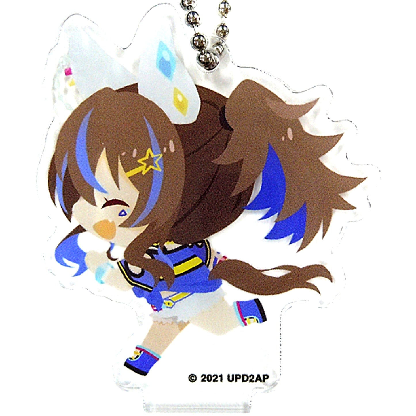 Daitaku Helios Umamusume Pretty Derby Season 2 CharaDri!! Mini Character Acrylic Keychain A COLLABO CAFE HONPO [USED]