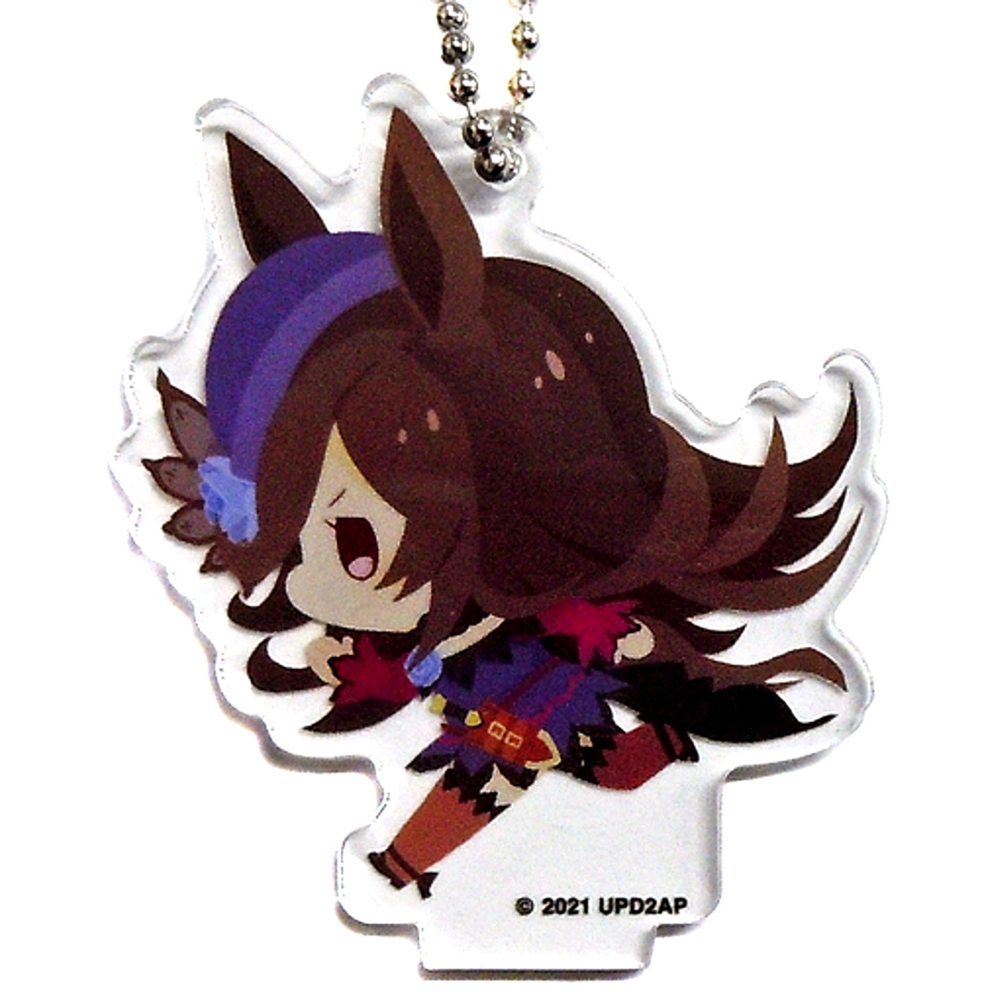 Rice Shower Umamusume Pretty Derby Season 2 Mini Character Acrylic Keychain A CharaDri!! Collabo Cafe Honpo [USED]