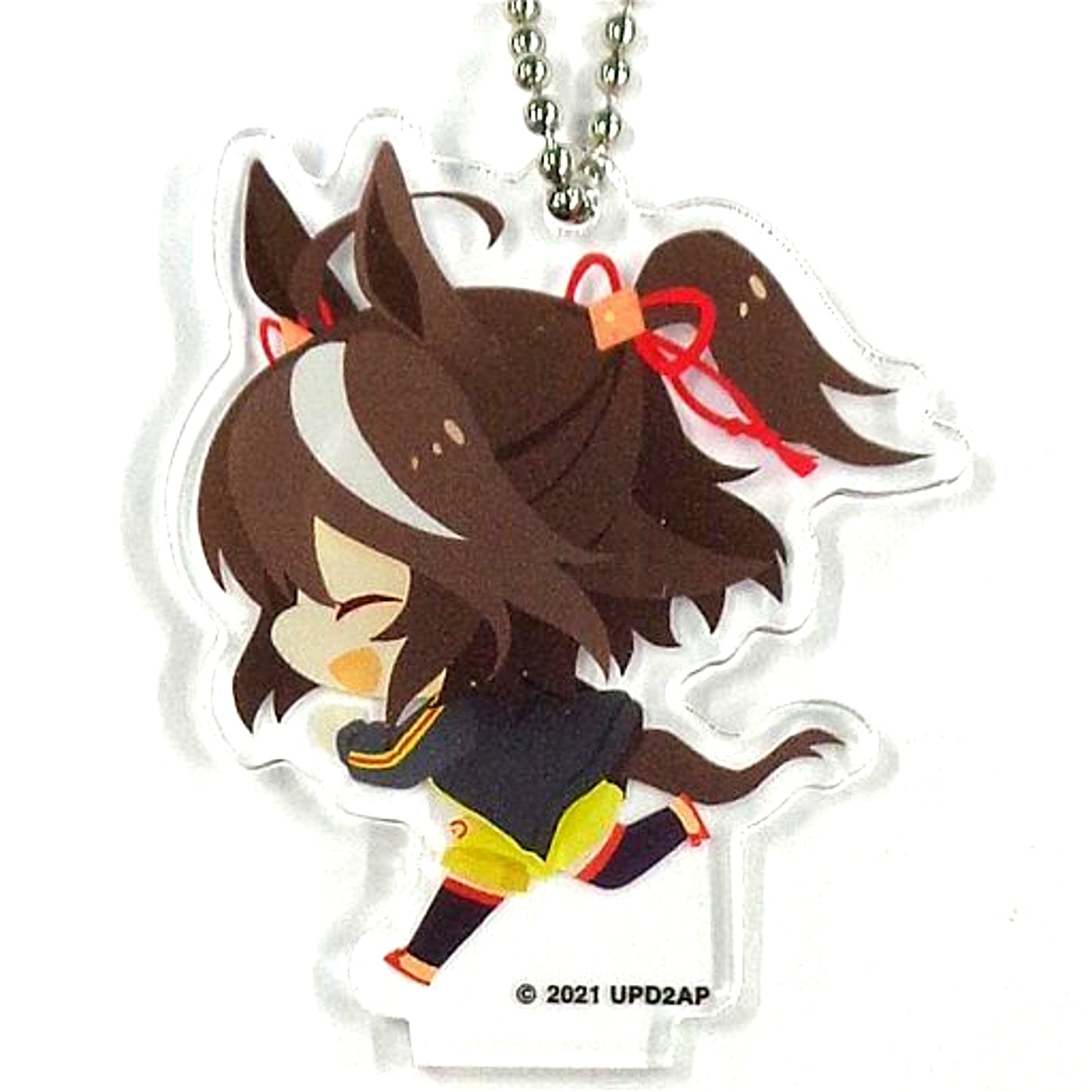 Kitasan Black Umamusume Pretty Derby Season 2 CharaDri!! Mini Character Acrylic Keychain A COLLABO CAFE HONPO [USED]