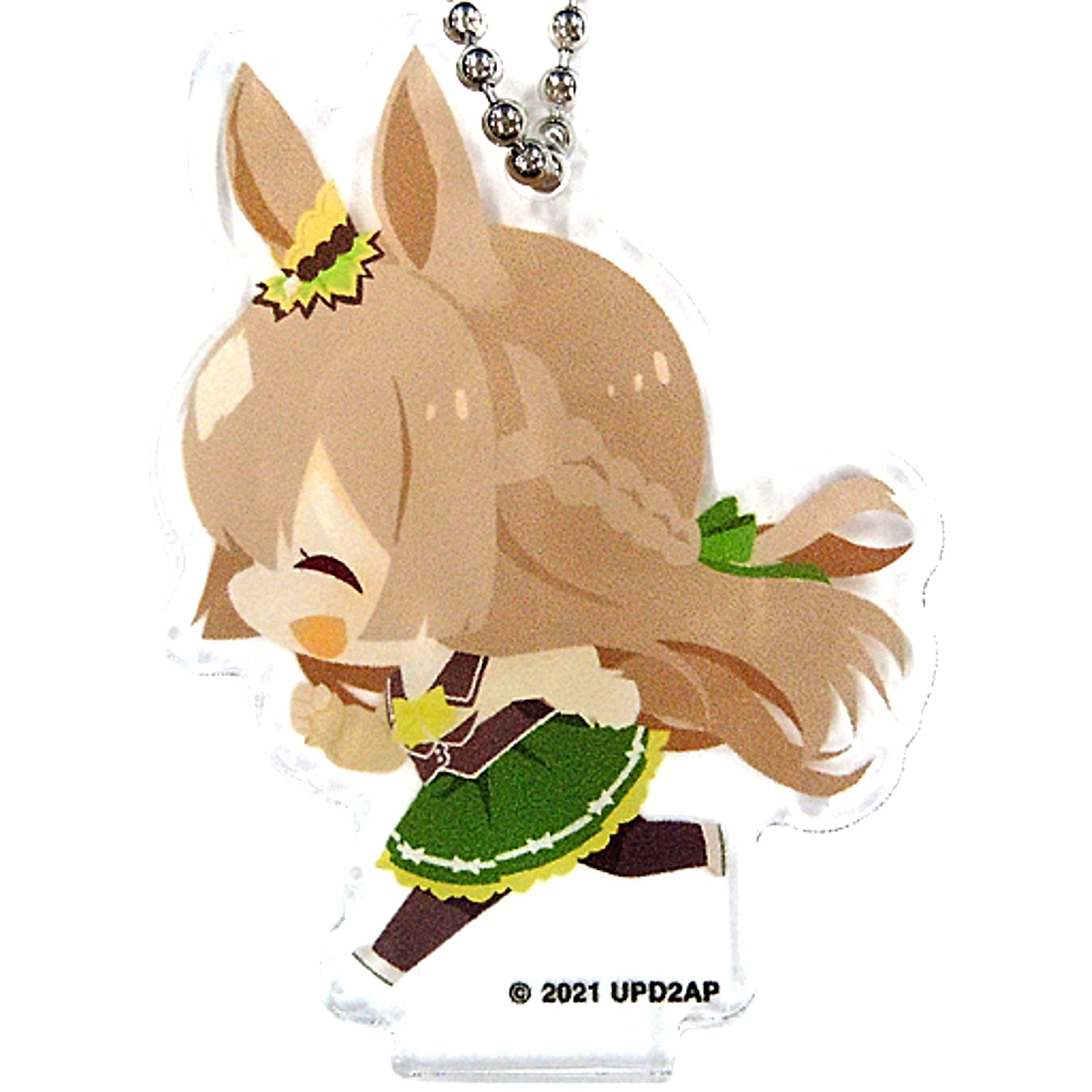 Satono Diamond Umamusume Pretty Derby Season 2 Mini Character Acrylic Keychain A CharaDri!! Collabo Cafe Honpo [USED]