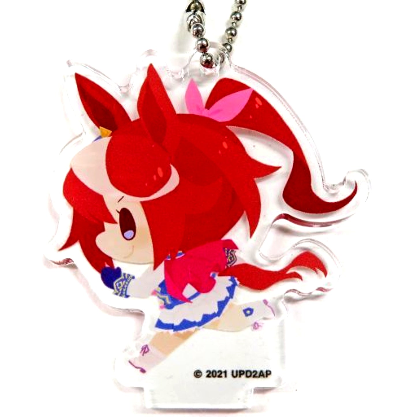 Tokai Teio Umamusume Pretty Derby Season 2 Mini Character Acrylic Keychain B CharaDri!! Collabo Cafe Honpo [USED]