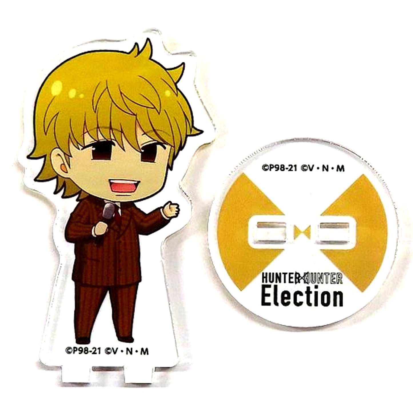 Pariston Hill Hunter x Hunter x animatecafe Election Arc Trading Acrylic Stand [USED]
