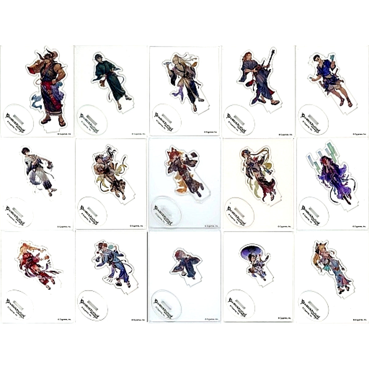 Set of 15 Granblue Fantasy Granblue Extra Fes 2021 Yukata Character Acrylic Stand [USED]