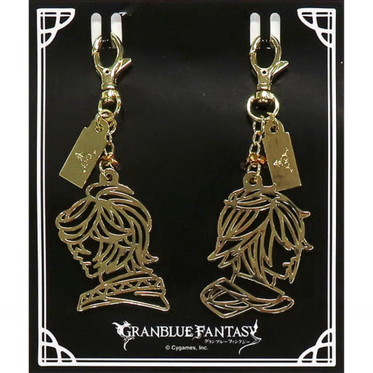 Granblue Fantasy Sandalphon Lucifer Profile Pair Keychain Granblue Extra Fes 2021 Limited Keychains [USED]