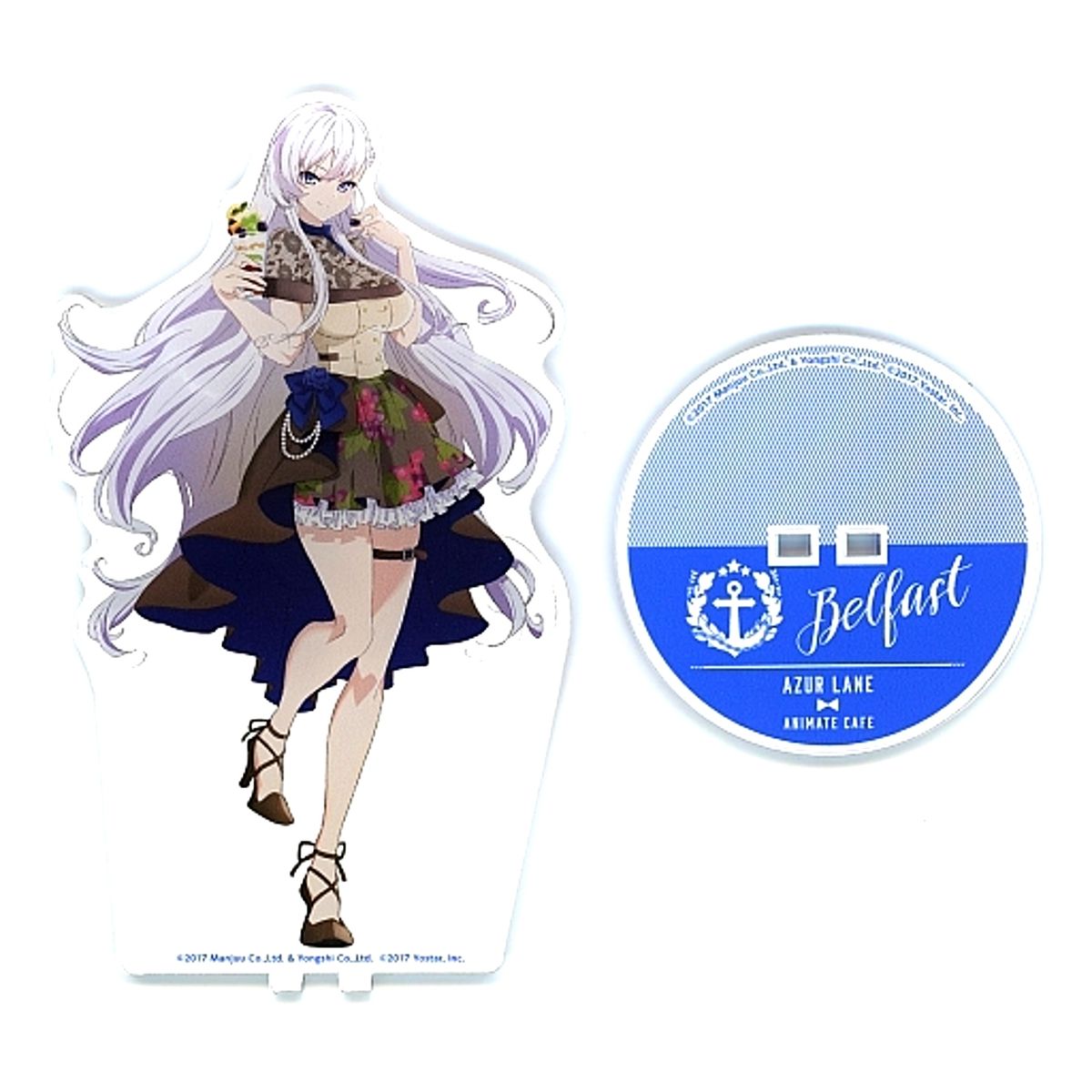 Belfast Original Illustration Big Acrylic Stand Azur Lane x animate cafe [USED]