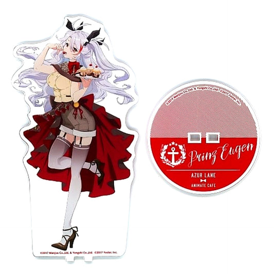 Prinz Eugen Illustration Big Acrylic Stand Azur Lane x animate cafe [USED]