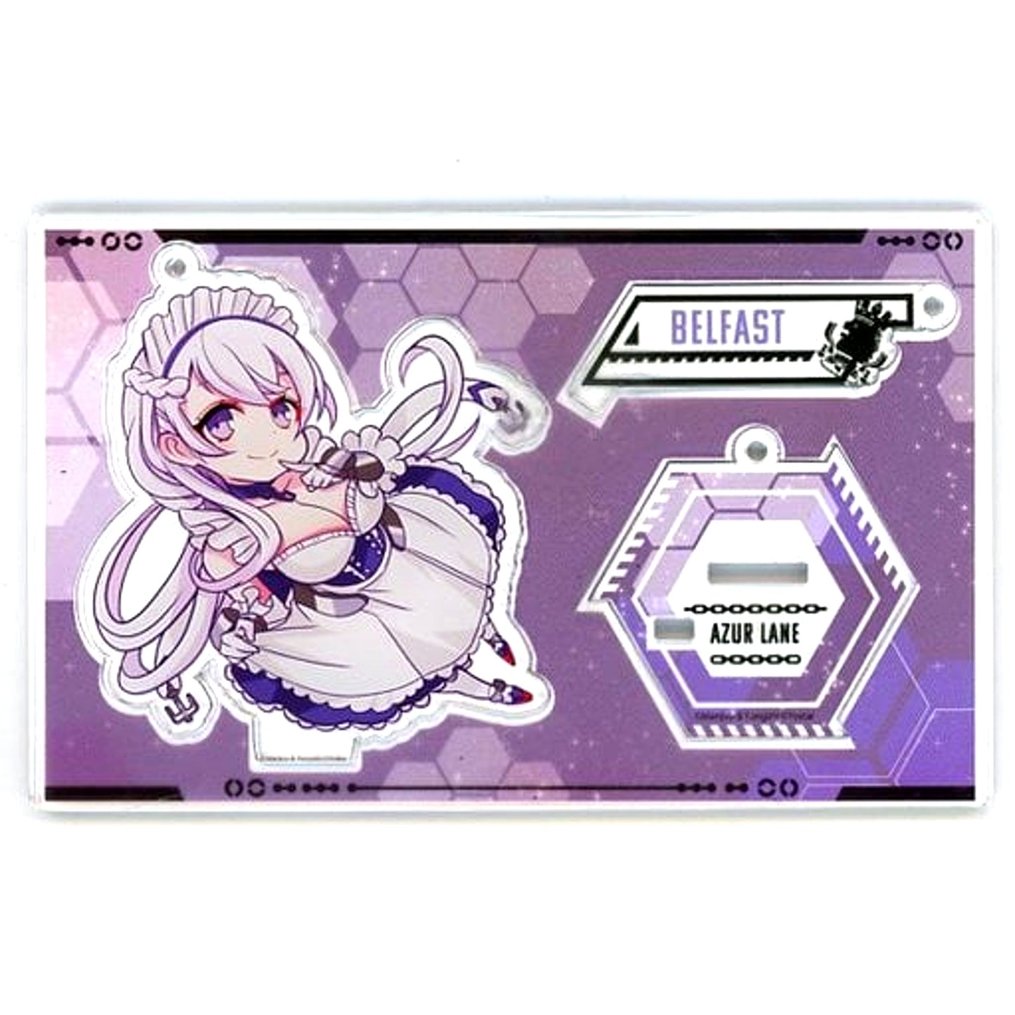Belfast Acrylic Figure Keychain Azur Lane Pop-up Shop [USED]