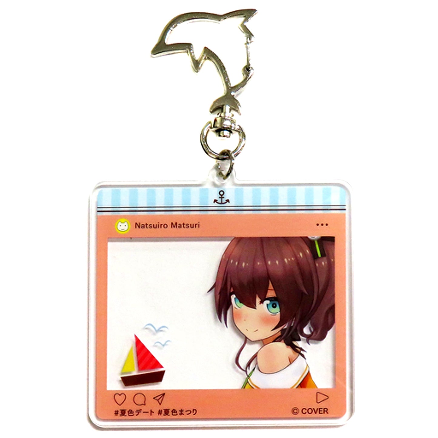 Natsuiro Matsuri Hololive SNS Style Acrylic Keychain Birthday Celebration 2021 [USED]