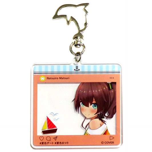Natsuiro Matsuri Hololive SNS Style Acrylic Keychain Birthday Celebration 2021 [USED]