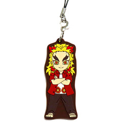Kyojuro Rengoku Demon Slayer Kimetsu no Yaiba Lawson Rubber Strap Summer Uniform [USED]
