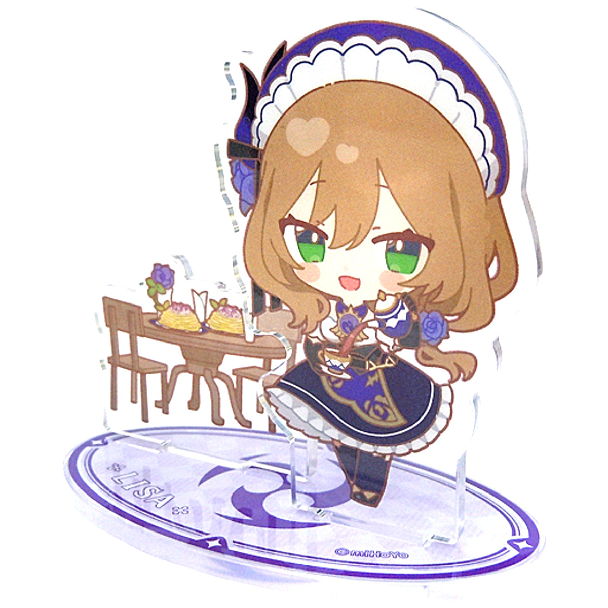 Lisa Genshin Impact x SWEETS PARADISE Breeze Banquet Chibi Character Trading Acrylic Stand [USED]