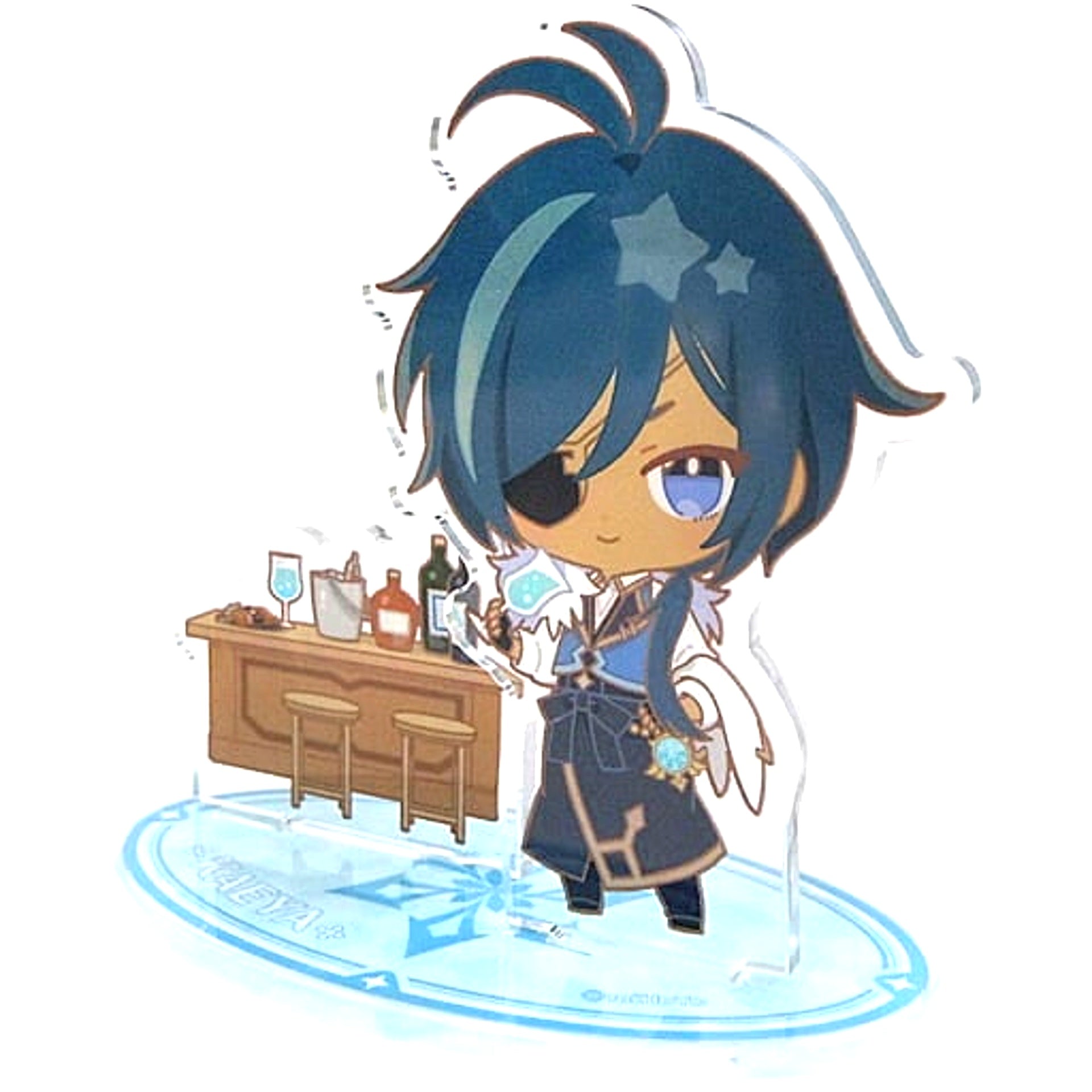 Kaeya Genshin Impact Sweets Paradise Soyokaze no Kyoen Chibi Trading Acrylic Stand [USED]