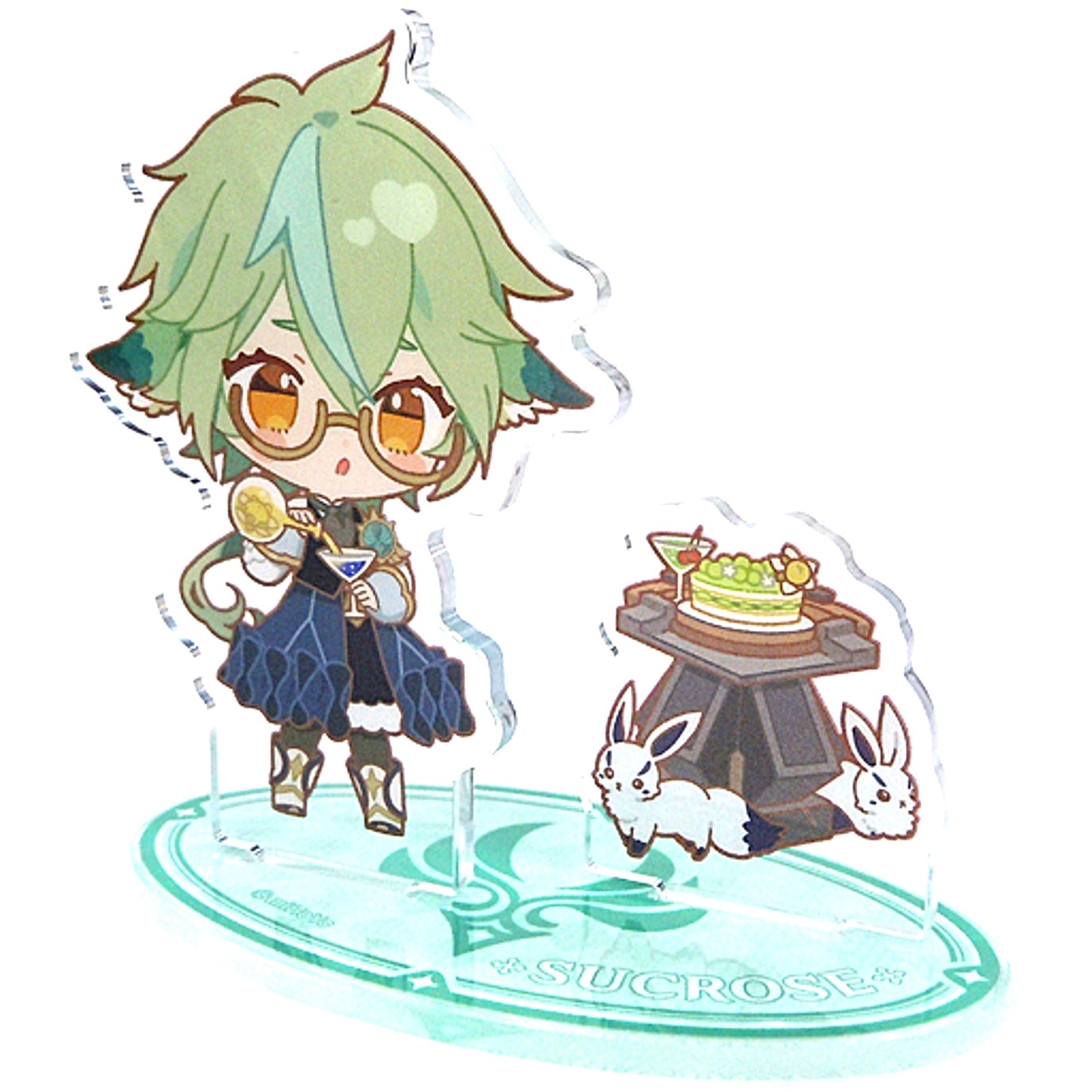 Sucrose Genshin Impact x SWEETS PARADISE Feast of the Breeze Chibi Character Trading Acrylic Stand [USED]