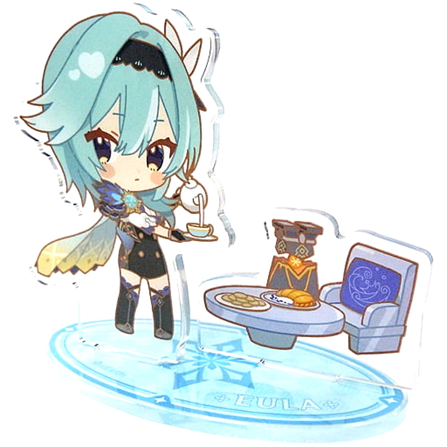 Eula Genshin Impact Sweets Paradise Soyokaze no Kyoen Chibi Trading Acrylic Stand [USED]
