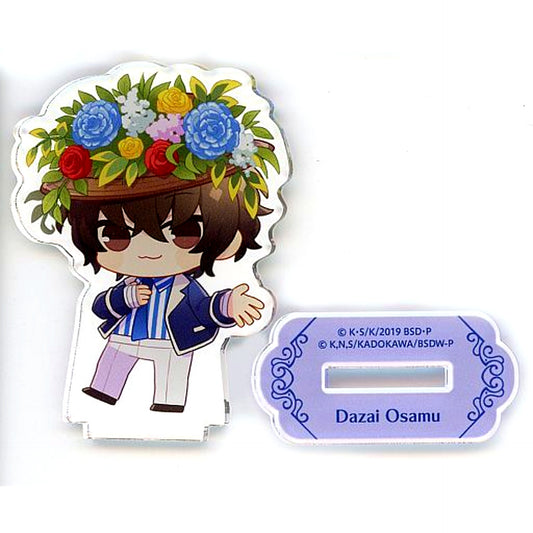 Osamu Dazai C-2 Prize Mini Acrylic Stand Figure Kujibikido Bungo Stray Dogs 5th Anniversary Kuji Festival of Stray Dogs [USED]