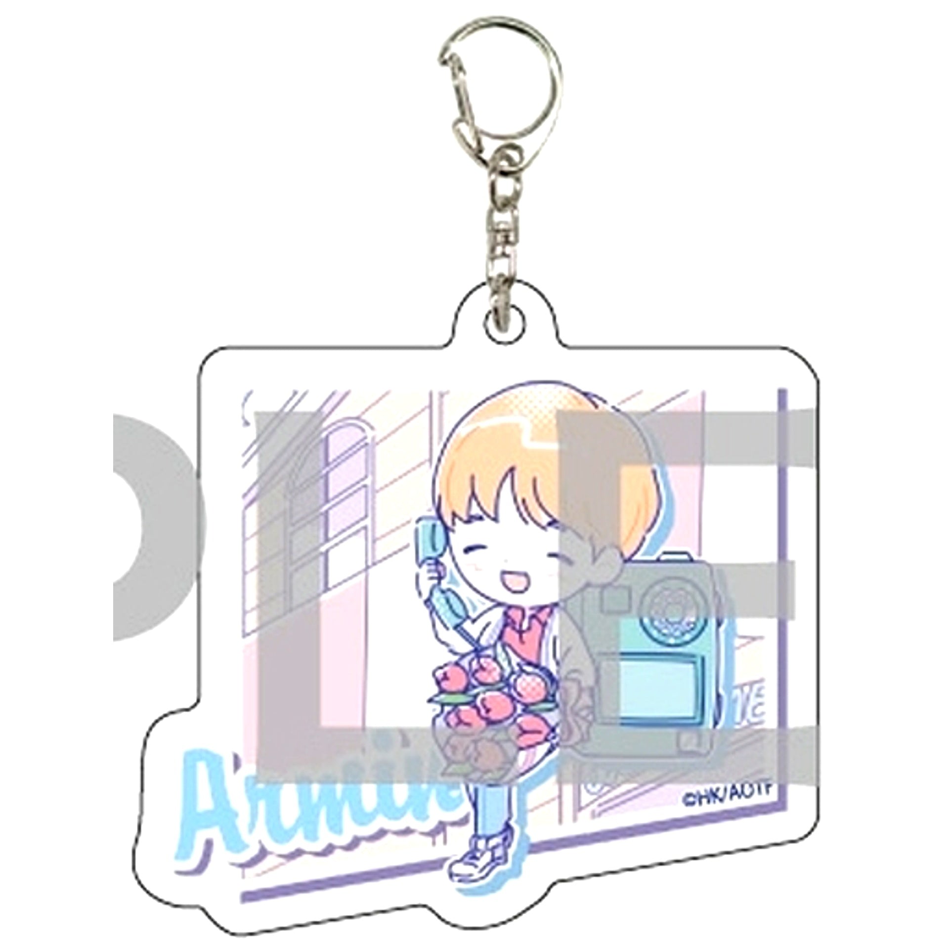 Armin Arlert Attack on Titan Acrylic Keychain 17 80's Candy Art [USED]