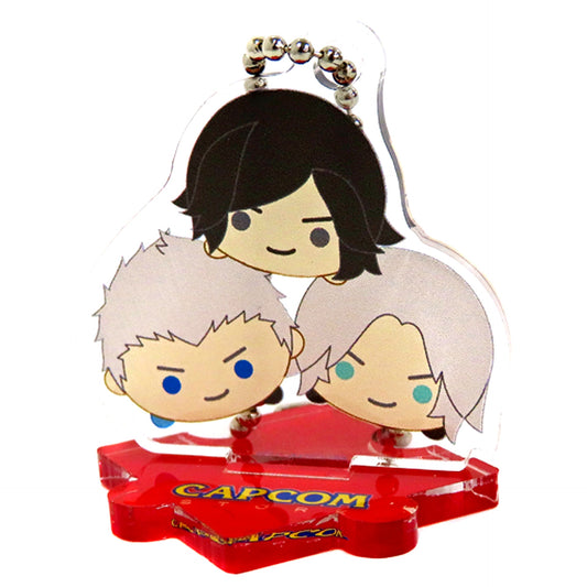 Group Devil May Cry 5 Capcoron Trading Acrylic Stand Keychain CAPCOM STORE TOKYO Limited [USED]