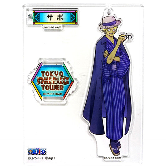 Zabo One Piece 5th Anniversary Acrylic Stand Charm Tokyo One Piece Tower Straw Store & Tongari Store Limited [USED]