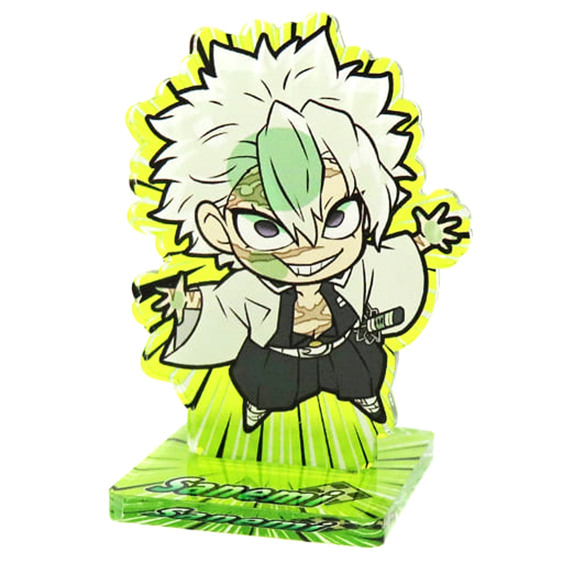 Demon Slayer: Kimetsu no Yaiba Pita! Defome Sanemi Shinazugawa Acrylic Stand 5 Acrylic Stands [USED]