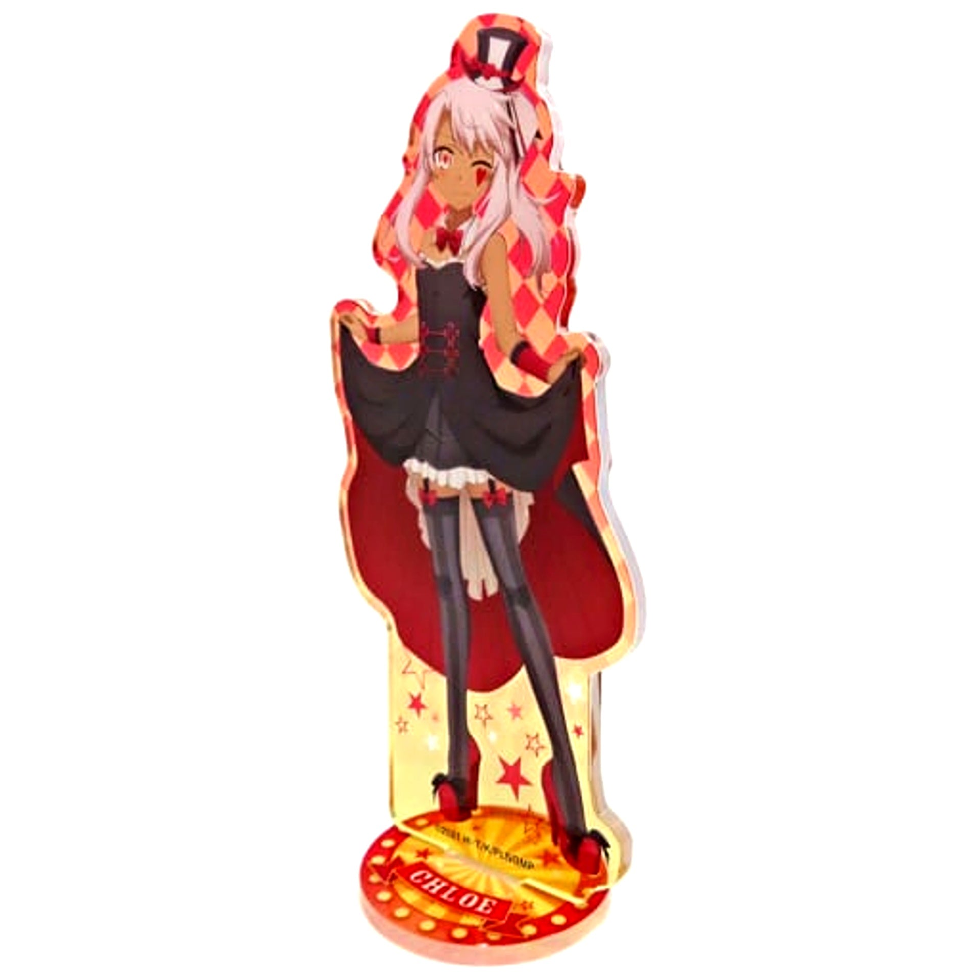 Chloe von Einzbern Fate/kaleid liner Prisma Illya Licht The Nameless Girl Trading Acrylic Stand Figure Circus ver. Theater Goods [USED]