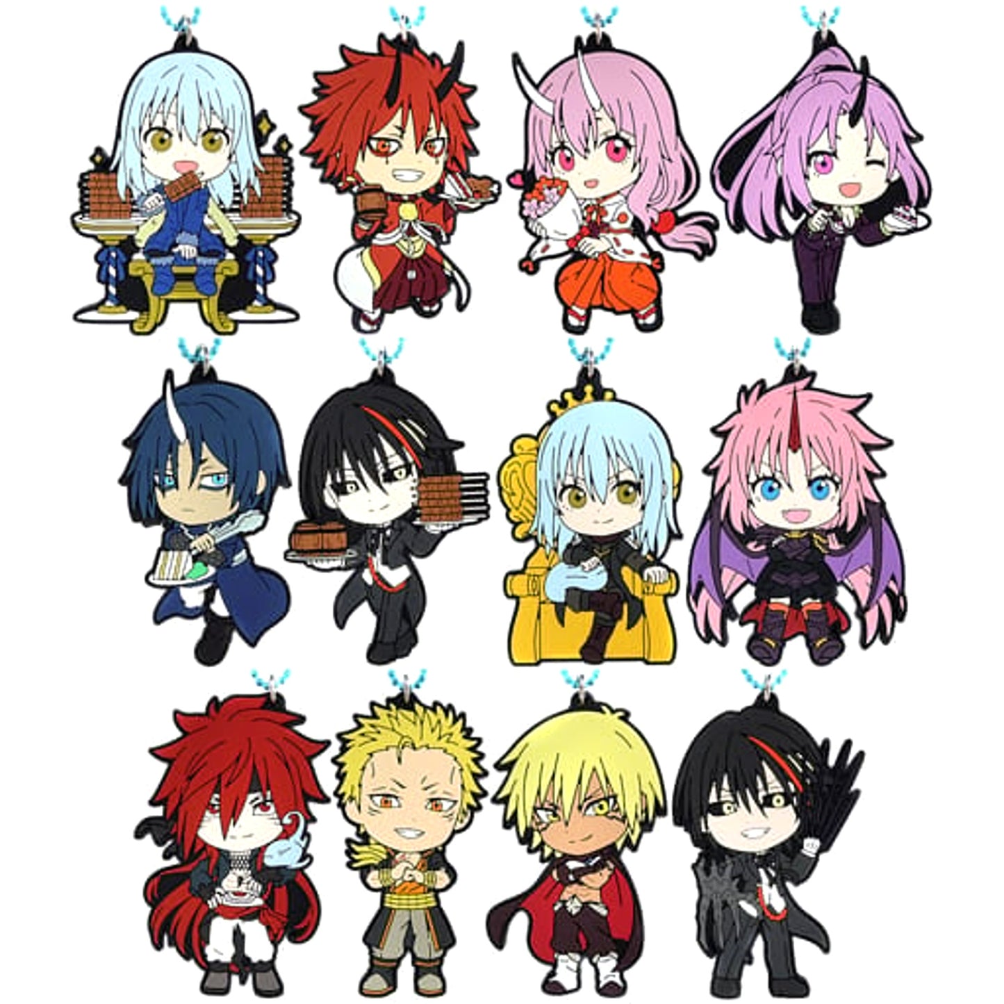 That Time I Got Reincarnated as a Slime Shuna & Others All 12 Types Set Ichiban Kuji I Became A Demon Lord Rubber Charm Kyunchara Illustrations Prize J [USED]
