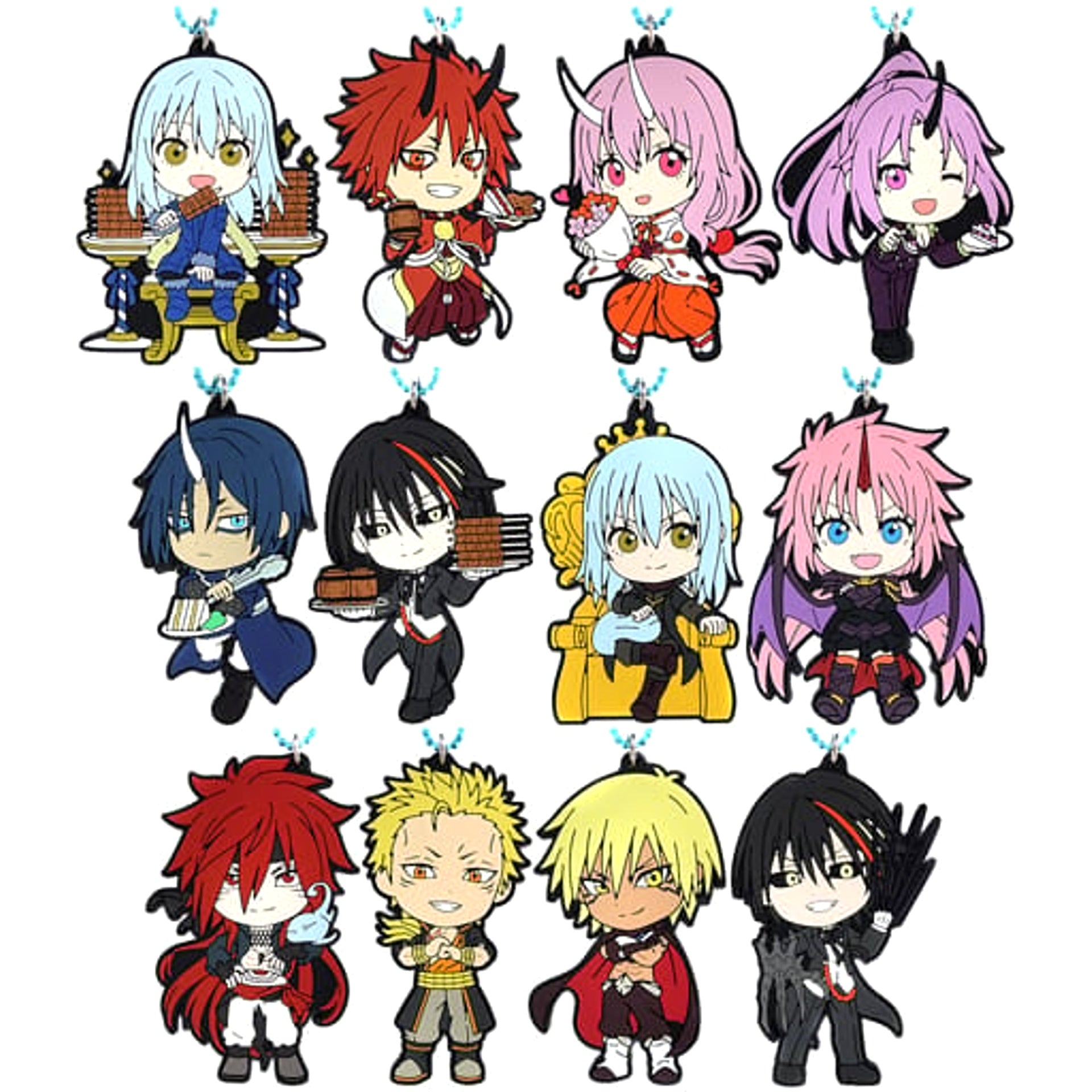 That Time I Got Reincarnated as a Slime Shuna & Others All 12 Types Set Ichiban Kuji I Became A Demon Lord Rubber Charm Kyunchara Illustrations Prize J [USED]