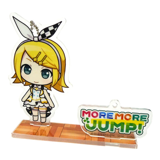 Hatsune Miku: Colorful Stage! Kagamine Rin Stage SEKAI Acrylic Keychain with Stand More More Jump! Acrylic Item [USED]