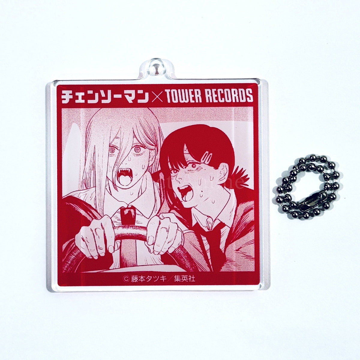 Chainsaw Man Power Kobeni's Car Famous Scene Acrylic Keychain Manga Exhibition at Tower Records Limited Keychains [USED]