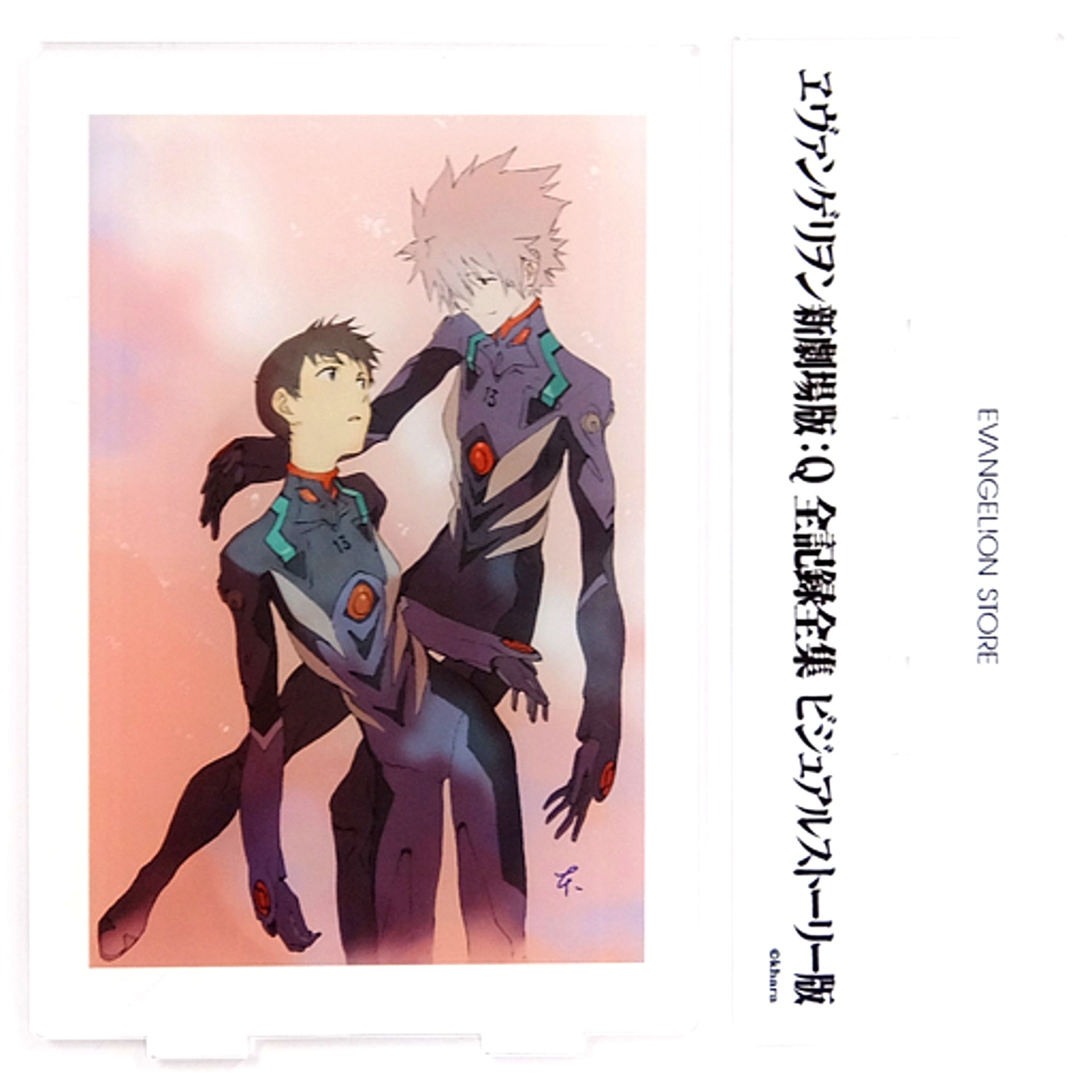Shinji Ikari and Kaworu Nagisa Pin-up Illustration Acrylic Stand Bonus for Evangelion: 3.0 You Can Not Redo Complete Records Visual Story Edition EVANGELION STORE Limited Bonus Acrylic Stand Set Edition Single Item [USED]