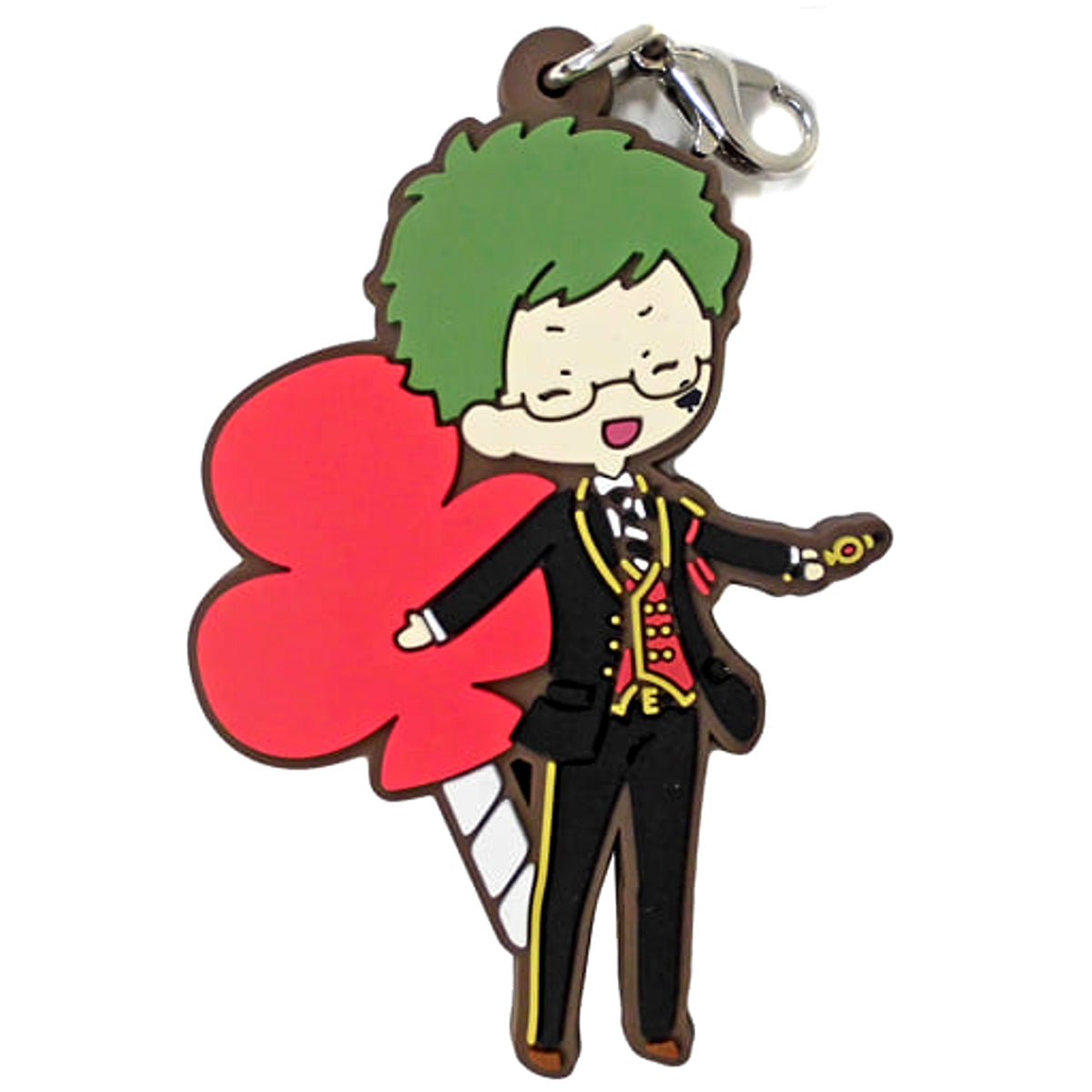 Disney: Twisted-Wonderland Trey Clover Ichiban Kuji Part 4 Rubber Charm Sugar Pouch Prize I Charm [USED]