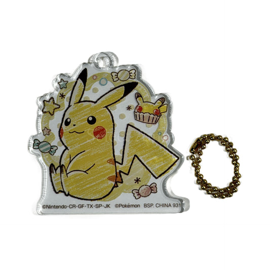 Pikachu Pokemon Mimikkyu's Sweets Party Ichiban Kuji H Prize Acrylic Charm [USED]