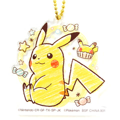 Pikachu Pokemon Mimikkyu's Sweets Party Ichiban Kuji H Prize Acrylic Charm [USED]