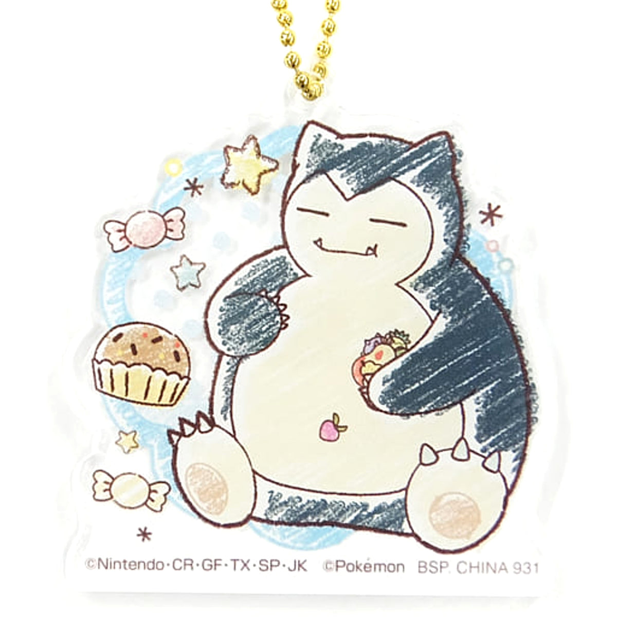 Pokemon Snorlax Ichiban Kuji Mimikkyu's Sweets Party Acrylic Charms Prize H Charm [USED]