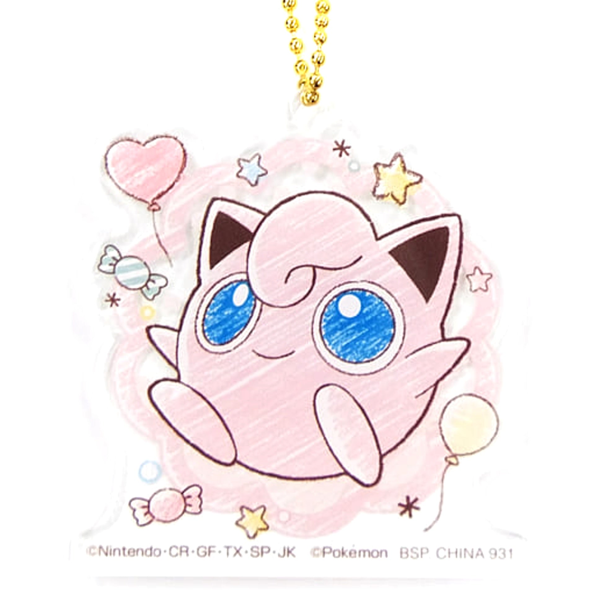 Pokemon Jigglypuff Ichiban Kuji Mimikkyu's Sweets Party Acrylic Charms Prize H Charm [USED]