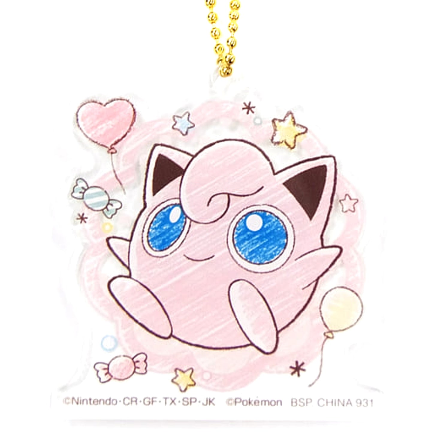 Pokemon Jigglypuff Ichiban Kuji Mimikkyu's Sweets Party Acrylic Charms Prize H Charm [USED]