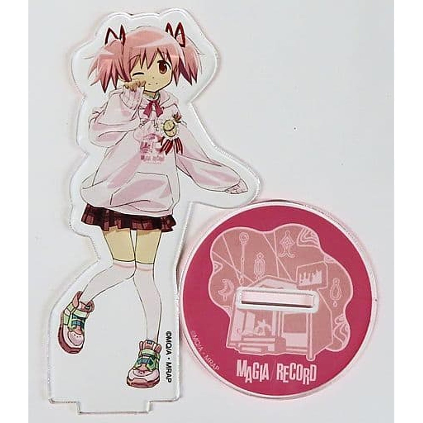Magia Record: Puella Magi Madoka Magica Side Story Madoka Kaname Collaboration Illustration Acrylic Stand Village Vanguard Limited Acrylic Stands [USED]