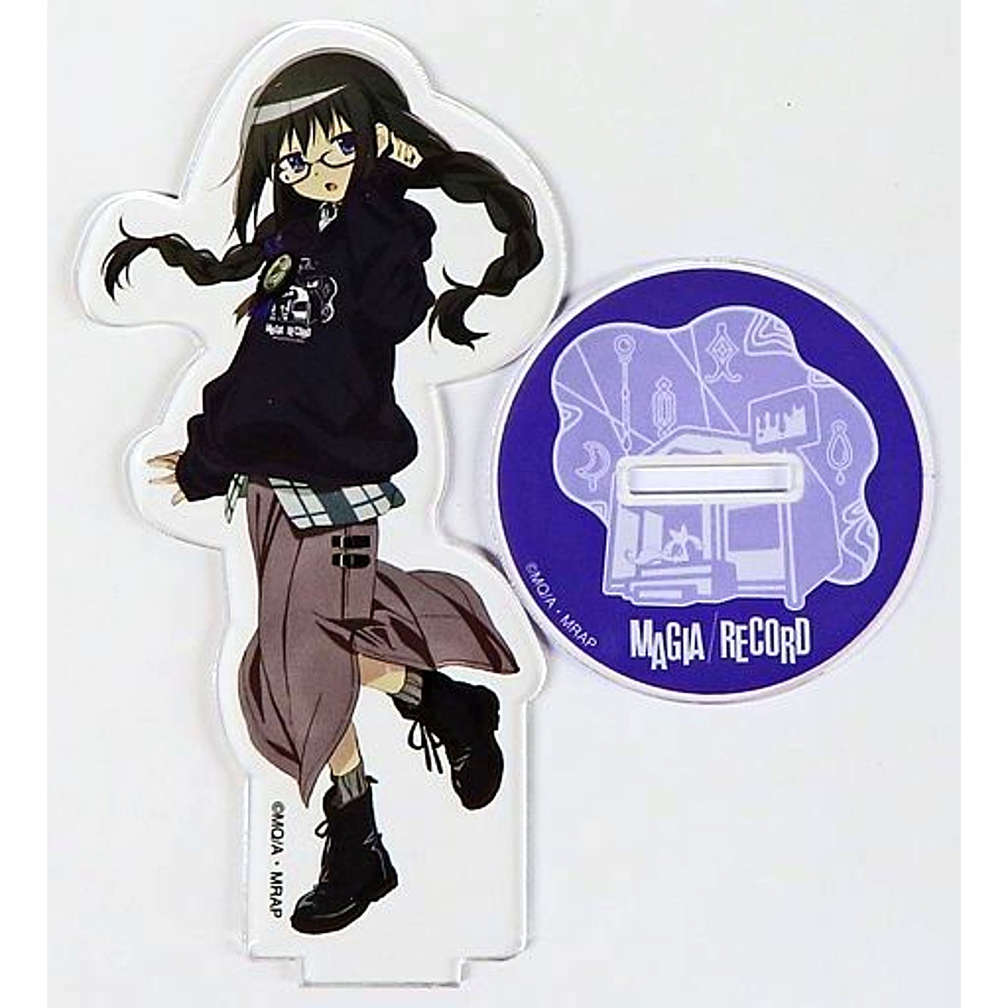 Homura Akemi Magia Record: Puella Magi Madoka Magica Side Story Collab Illustration Acrylic Stand Village Vanguard Limited [USED]