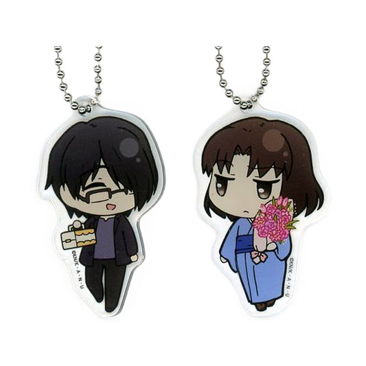 Ryougi Shiki Mikiya Kokuto The Garden of Sinners SD Acrylic Charm Set Shiki Ryogi 2019 Birthday Limited Charm [USED]